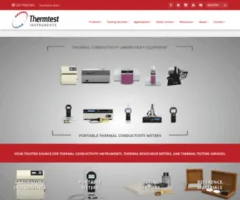 Thermtest.com(Thermtest Thermal Conductivity Measurement & Testing Service) Screenshot