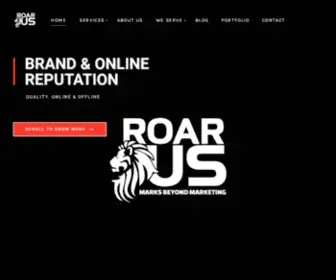 Theroarusmarketing.com(The RoarUs Marketing) Screenshot