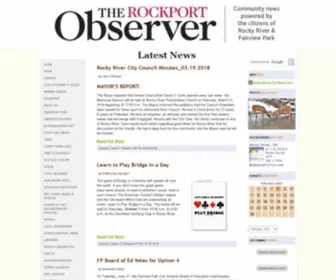 Therockportobserver.com(The Rockport Observer) Screenshot