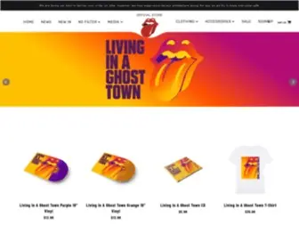 Therollingstonesshop.com(The Rolling Stones Official Online Store) Screenshot