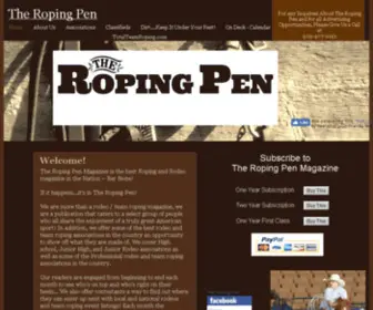 Theropingpen.com(Rodeo, team roping, barrel racing, calf roping, horses) Screenshot