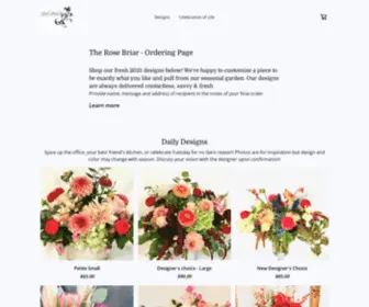 Therosebriar.com(Skagit Valley Floral) Screenshot