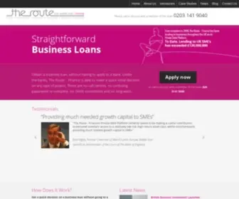 Theroute-Finance.com(Business Loans) Screenshot