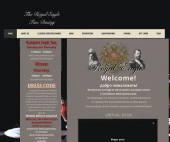 Theroyaleagle.net(Elegant Russian Fine Dining) Screenshot