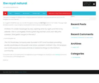 Theroyalnatural.com(Just another WordPress site) Screenshot