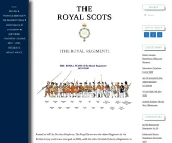 Theroyalscots.co.uk(The Royal Scots (The Royal Regiment)) Screenshot