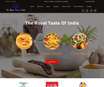 Theroyaltasteofindia.com(Indian Restaurants Whistler) Screenshot