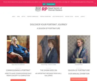 Therp.co.uk(The Royal Society of Portrait Painters) Screenshot