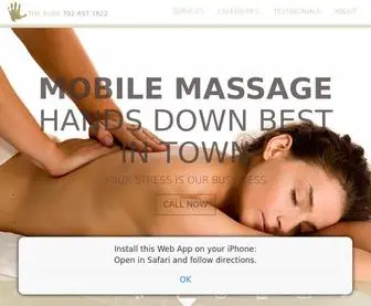 Therubbmassage.com(Best Massage in Las Vegas) Screenshot