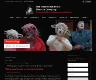 Therudemechanicaltheatre.co.uk(The Rude Mechanical Theatre Company) Screenshot