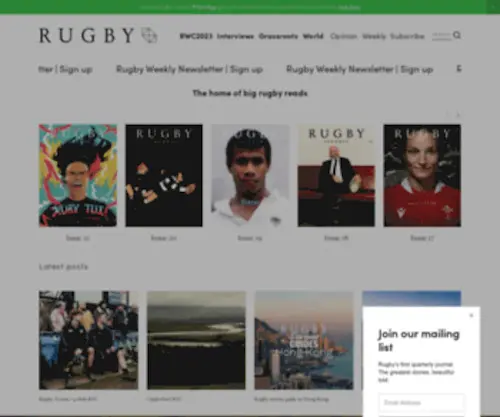Therugbyjournal.com(Rugby Journal) Screenshot
