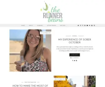 Therunnerbeans.com(Running, Nutrition and Travel Blog) Screenshot