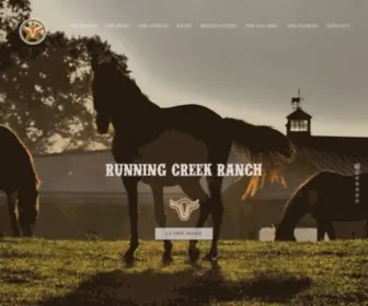 Therunningcreekranch.com(⋆) Screenshot