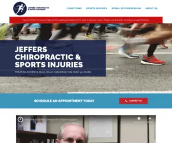 Therunningdoctor.com(Jeffers Chiropractic & Sports Injuries) Screenshot