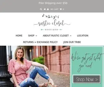Therusticcloset.com(Rustic Closet Boutique) Screenshot