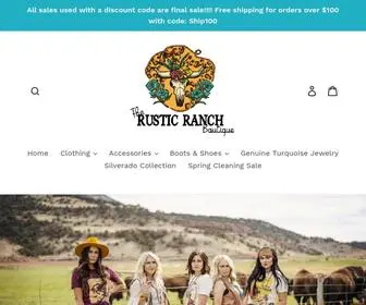 Therusticranchboutiqueut.com(The Rustic Ranch Boutique) Screenshot