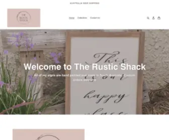 Therusticshacksigns.com(The Rustic Shack Signs) Screenshot