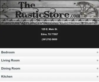 TherusticStore.com(Offers rustic furniture at discount prices in Edna) Screenshot