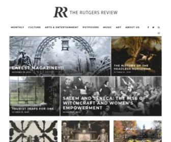 Therutgersreview.com(An Arts & Culture Magazine) Screenshot