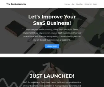 Thesaasacademy.com(The SaaS Academy) Screenshot