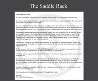 Thesaddlerack.com(The Saddle Rack in Fremont CA) Screenshot