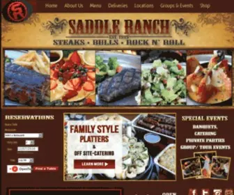 Thesaddleranch.com(World-famous Saddle Ranch Chop House) Screenshot