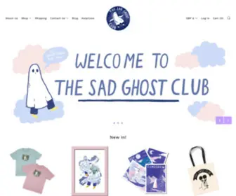 Thesadghostclub.com(The Sad Ghost Club) Screenshot