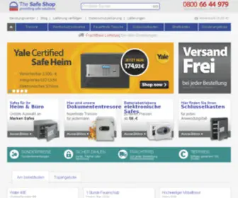 Thesafeshop.de(Tresore Kaufen beim The Safe Shop) Screenshot