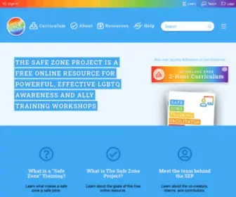 Thesafezoneproject.com(The Safe Zone Project) Screenshot