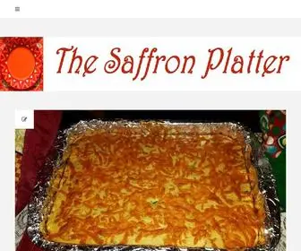 Thesaffronplatter.com(The Saffron Platter) Screenshot