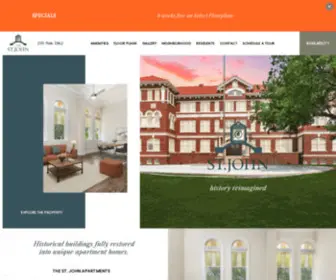 Thesaintjohn.com(St John San Antonio) Screenshot