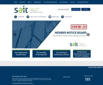 Thesait.org.za(The SA Institute of Tax Professionals) Screenshot