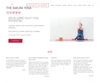 Thesakurayoga.com(The Sakura Yoga Genève) Screenshot