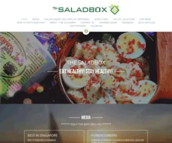 Thesaladbox.com.sg(The SaladBox is located at Lavender (Kitchener Complex)) Screenshot