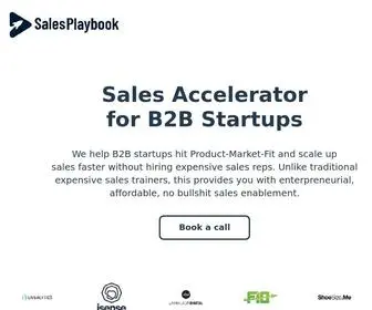 Thesalesplaybook.io(Sales Accelerator for B2B Startups) Screenshot