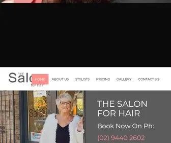 Thesalonforhair.com(The Salon for Hair) Screenshot