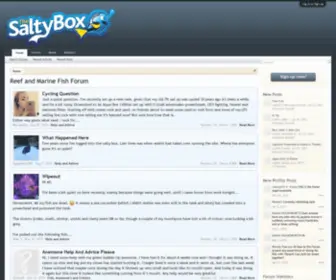 Thesaltybox.com(Reef and Marine Fish Forum) Screenshot