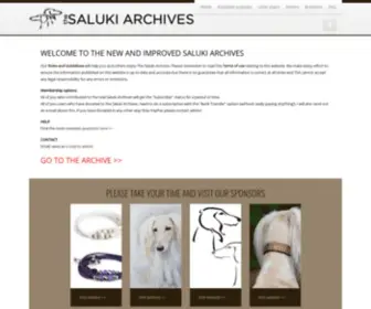 Thesalukiarchives.com(The Saluki Archives) Screenshot