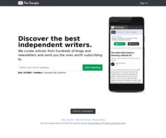 Thesample.ai(The sample) Screenshot