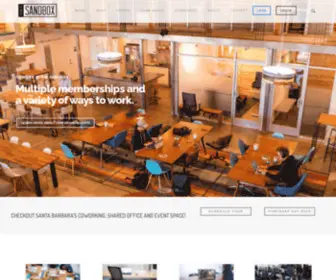 Thesandboxsb.com(Santa Barbara Coworking) Screenshot