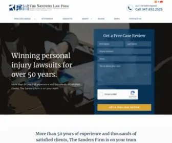 Thesandersfirm.com(Long Island Personal Injury Attorneys) Screenshot