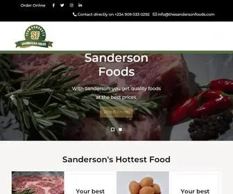 Thesandersonfoods.com(Sanderson Foods) Screenshot