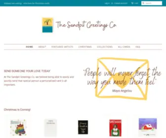 Thesandpitgreetingsco.com(The Sandpit Greetings Co) Screenshot