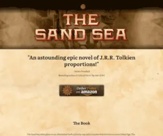 Thesandsea.com(The Sand Sea takes place on an alternative Earth roiled by war and conquest) Screenshot