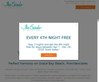 Thesandstc.com(Luxury Turks & Caicos Resort) Screenshot