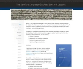 Thesanskritlanguage.com(The Sanskrit Language) Screenshot