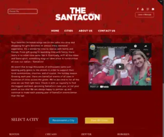 Thesantacon.com(SantaCon Parties & Events) Screenshot