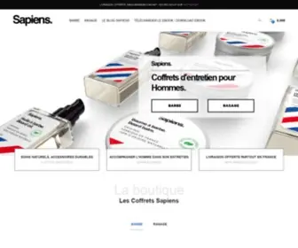 Thesapiens.fr(Coffrets d'entretien pour hommes barbe et rasage) Screenshot