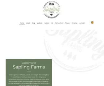 Thesaplingco.com(Sustainable Homesteading and Homeschooling For Beginners) Screenshot