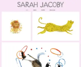 ThesarahJacoby.com(Sarah Jacoby the Illustrator) Screenshot